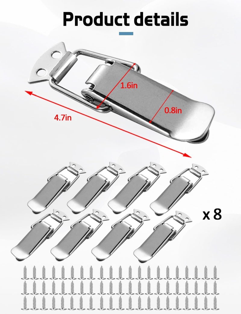 Fizzest Sofa Connectors to Make Sectional Stay，Keep Sectional Couch Together，Modular Clamps，Sectional Couch Hooks Clips Bracket to Hold in Place，Furniture Connectors (1 Box of 8 Pieces) - Image 5